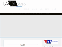 Tablet Screenshot of lacsi.org
